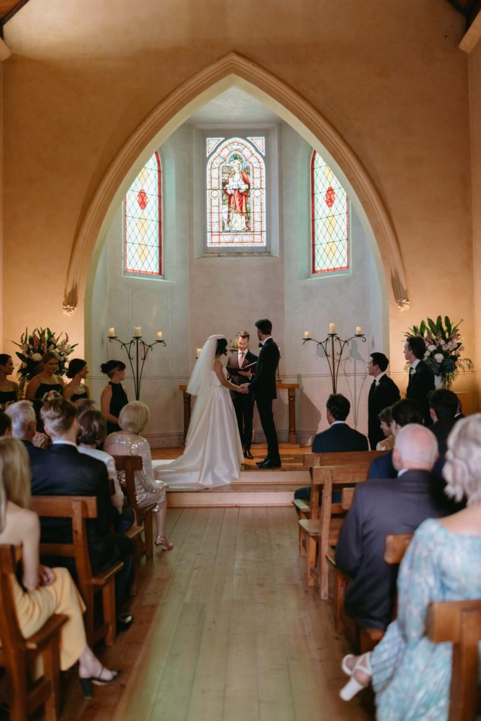 Wedding ceremony at The Convent Daylesford